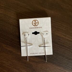 Giani Bernini Silver Cross Dangle Earrings